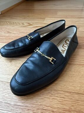 Sam Edelman Loraine Black Leather Bit Loafers - Size 8.5